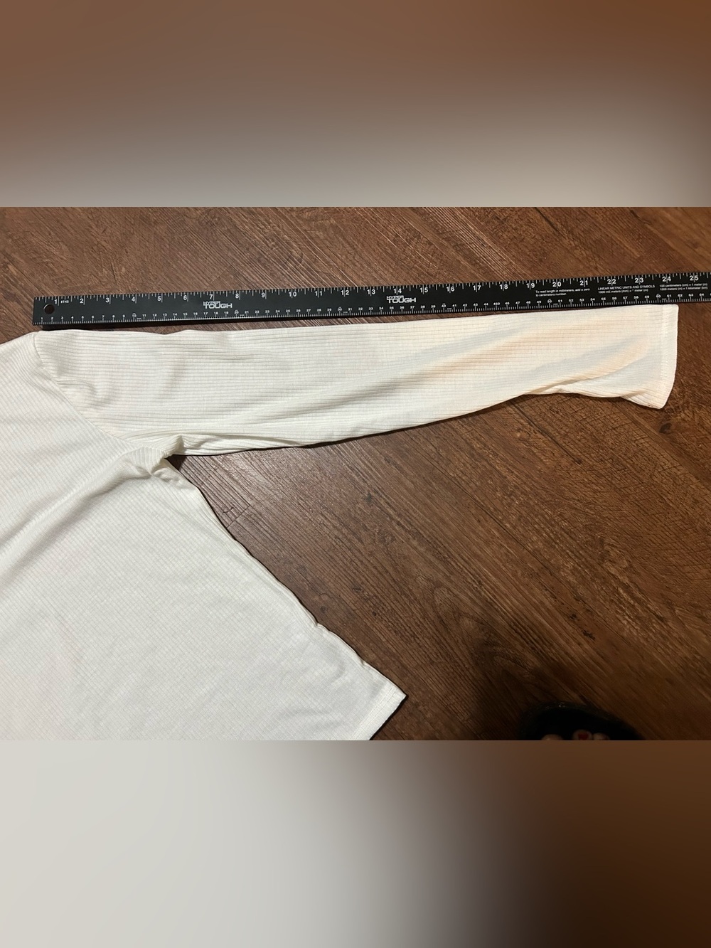 Olivia Rae White Ribbed Turtleneck Long Sleeve Top - Picture 4 of 6